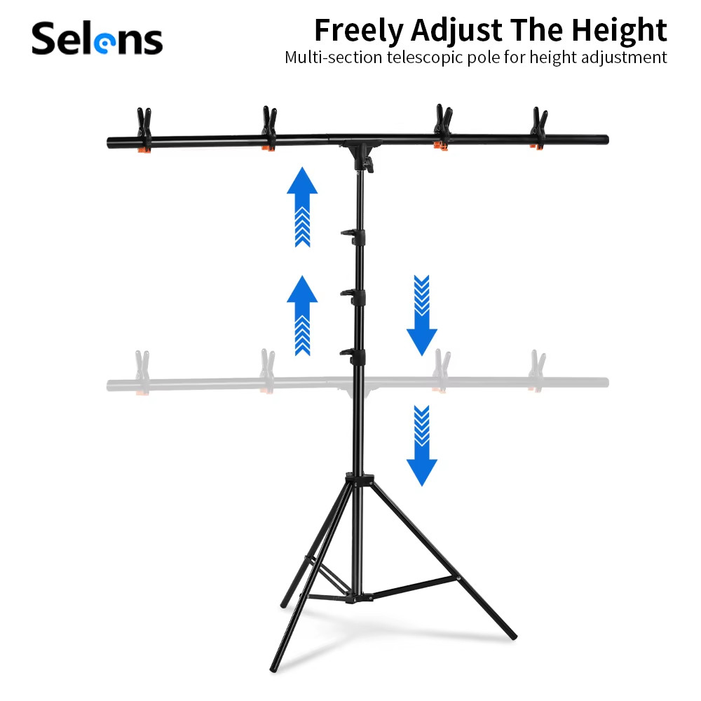 Hot T-Shape Background Support Metal Material Photography Backdrop Stand 150×250