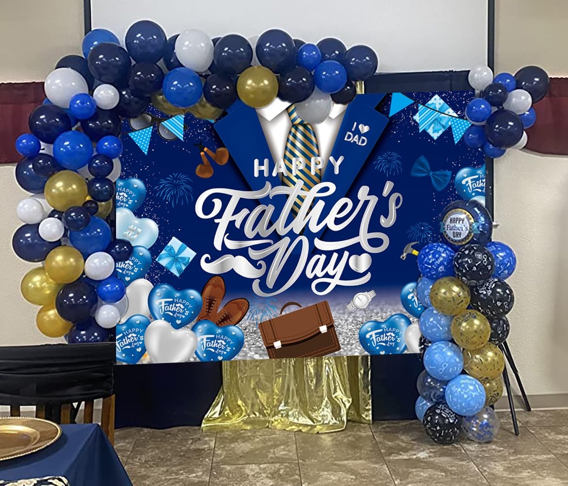 Happy Father’s Day Backdrop Decorations Indoor Outdoor Banner for Photography