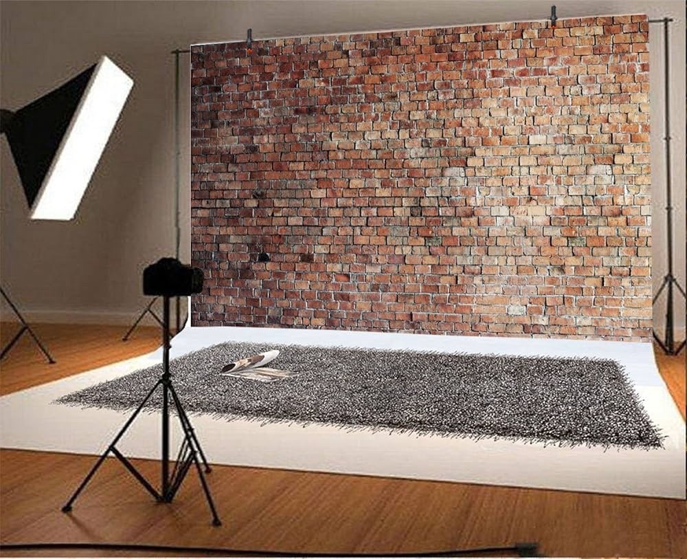 5-10 x 8 Ft Brick Wall Backdrop for Photography Polyester Fabric Brick Photo NEW