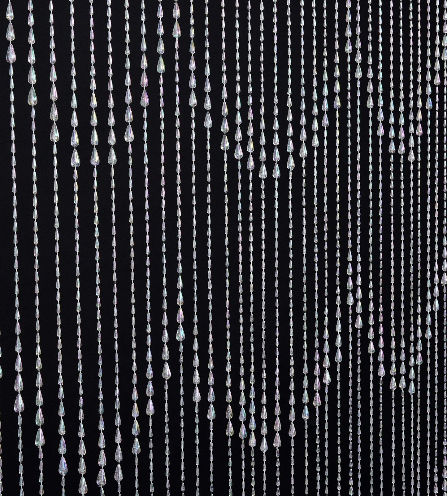 Iridescent Crystal Beaded Curtain 3×6 FT for Home, Wedding, Cafe Decor