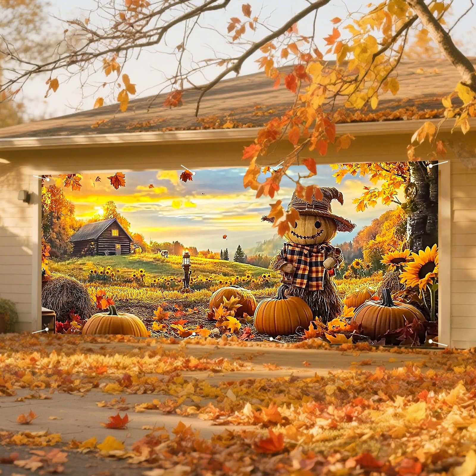 6x13ft Autumn Farm Garage Door Banner