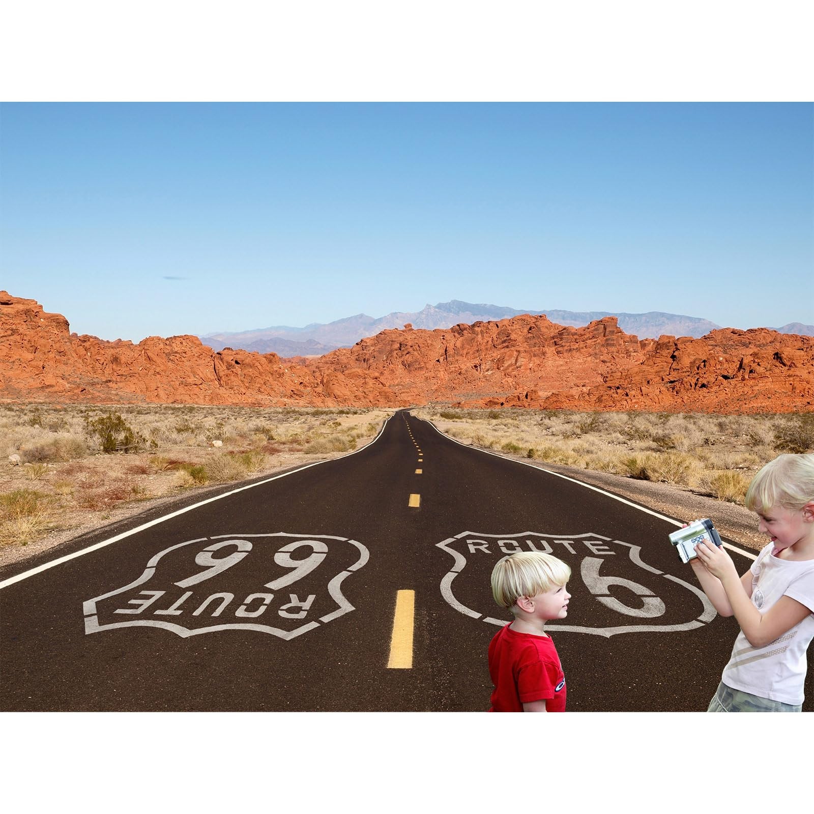 Route 66 Background National Scenic Desert Byway Road Backdrop for Road Trip …