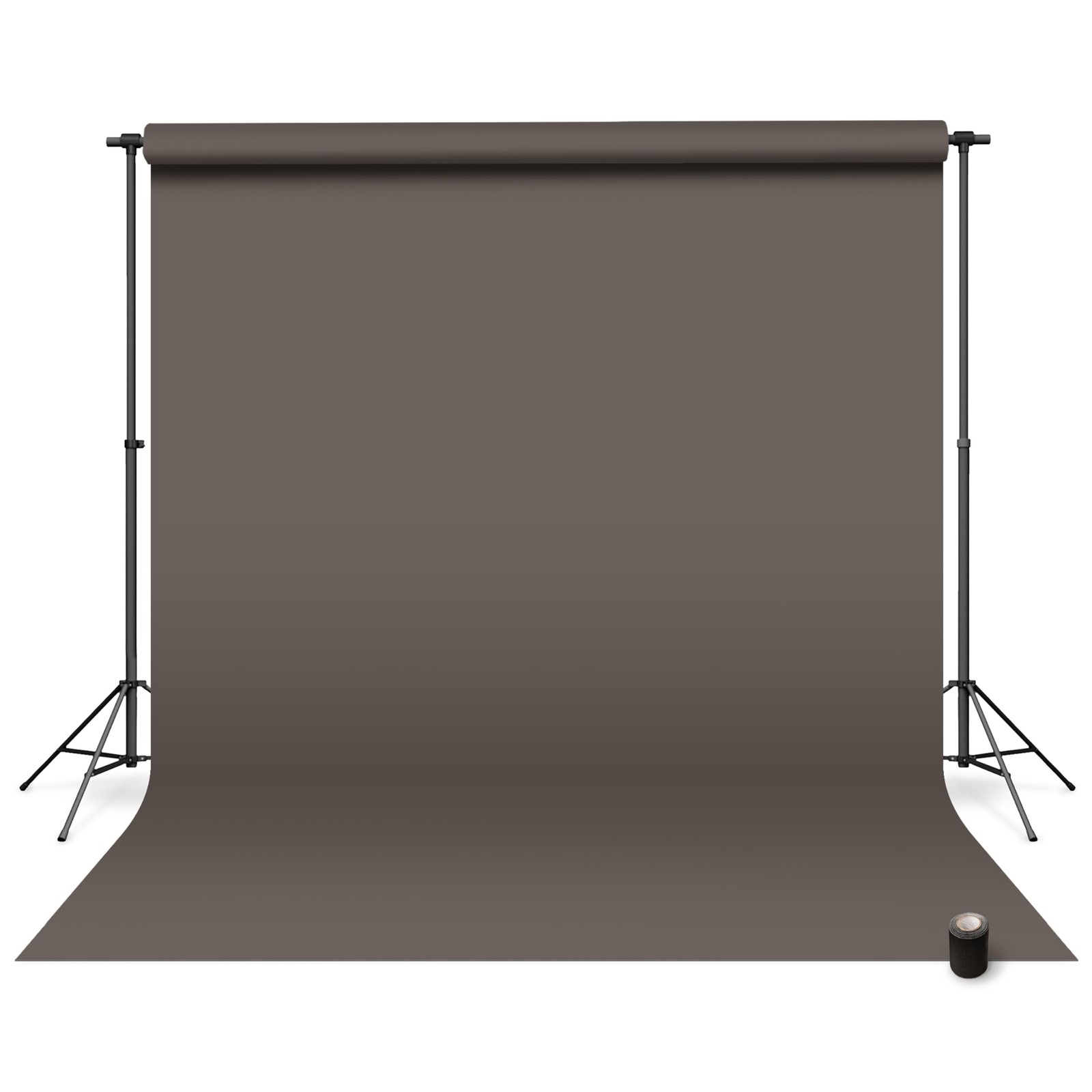 Denny Mfg – Seamless Paper Backdrop for 107 in x 36 ft, Medium Gray