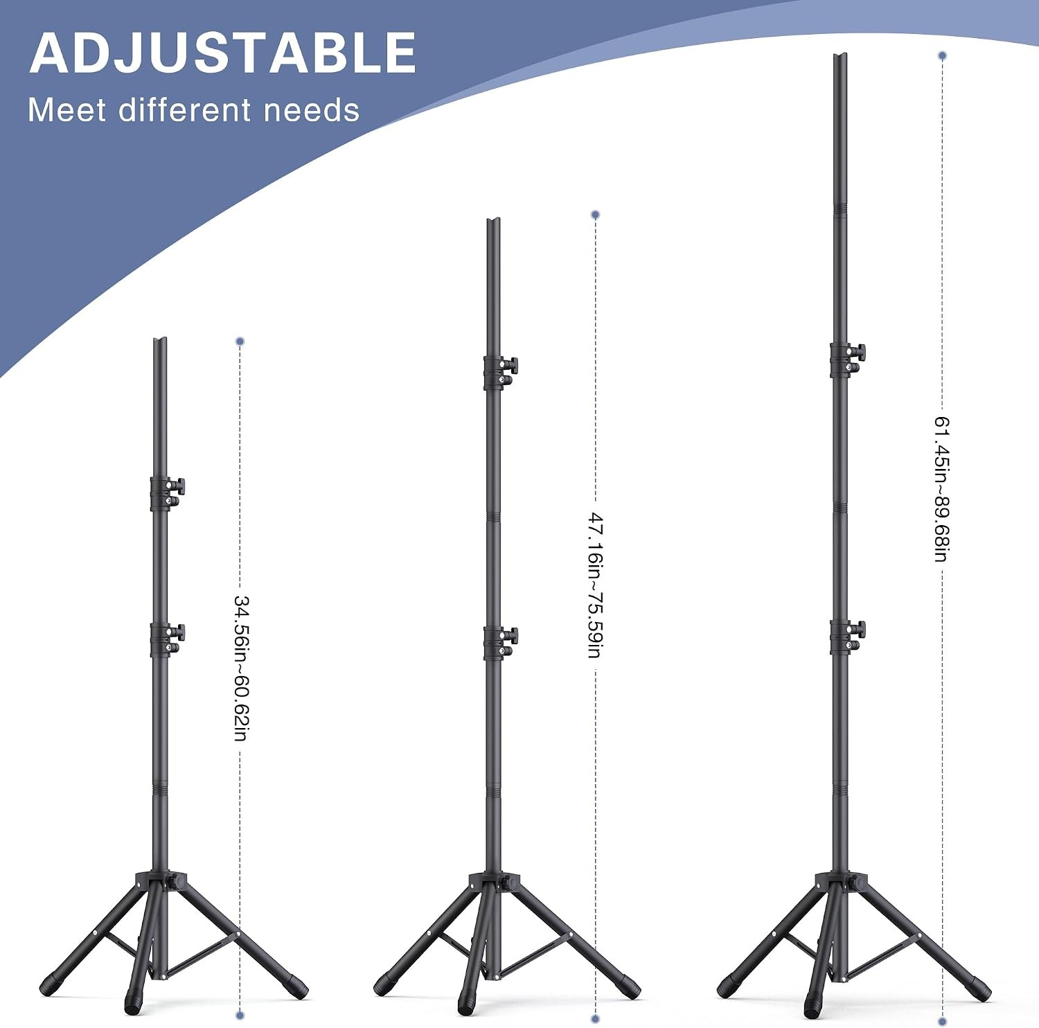 Backdrop Stand 10×7.5ft Height Adjustable & Width Adjustable Backdrop Stand Back