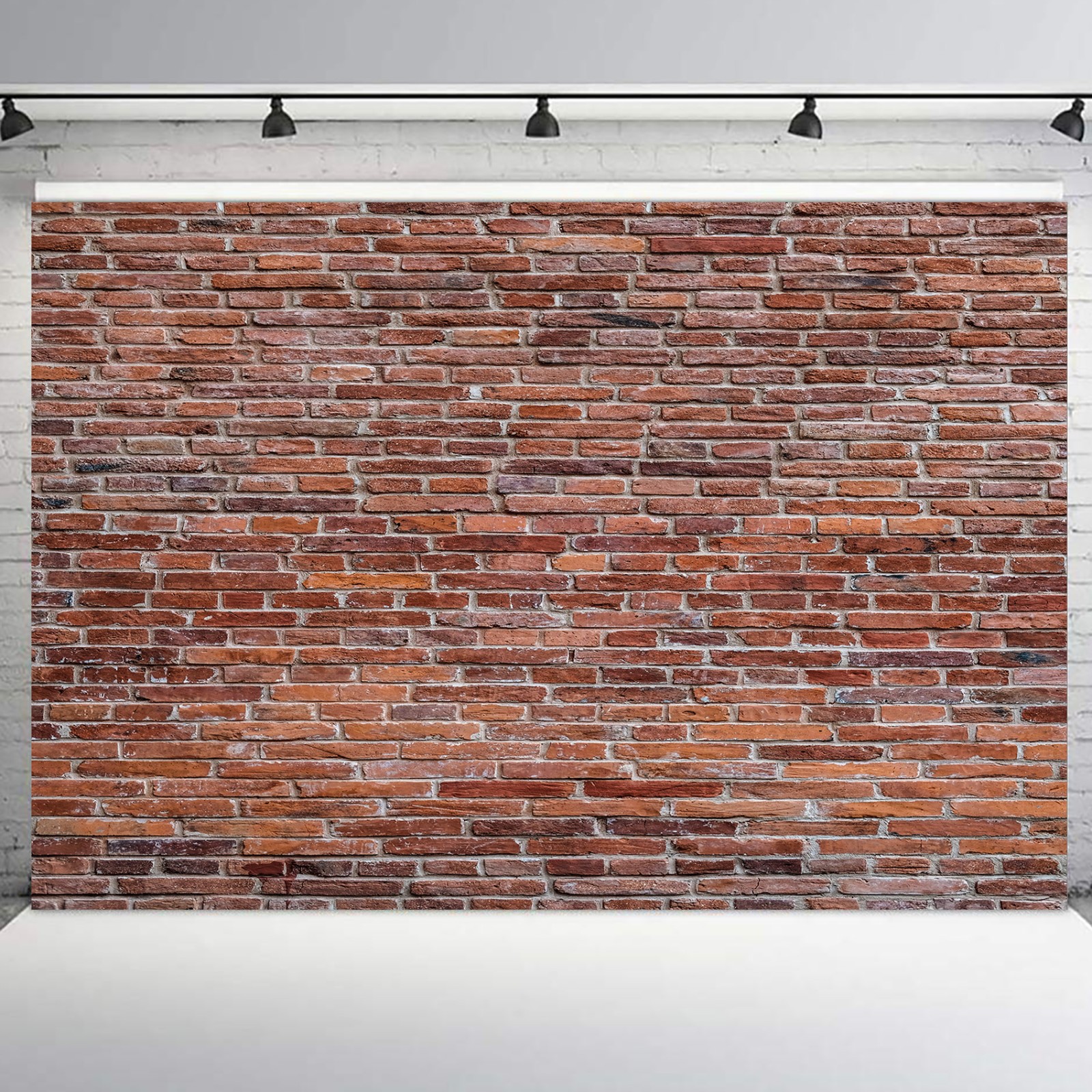 10x8ft Western Rustic Vintage Red Brick Wall Photography Background Studio Props
