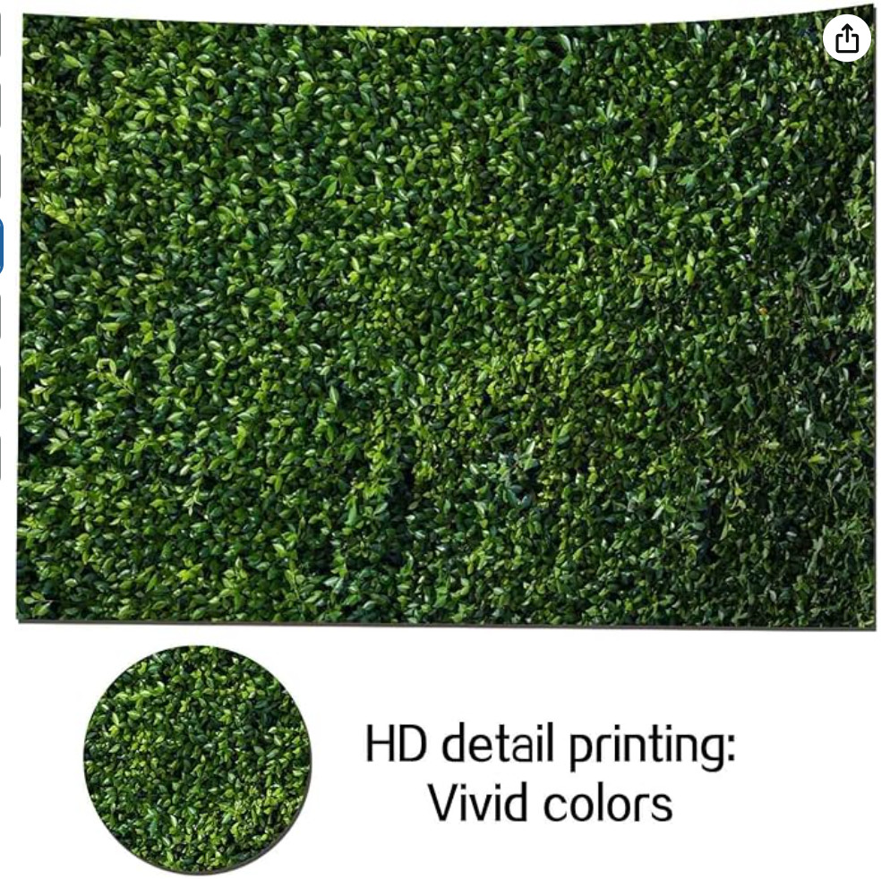 HQM 7x5FT Nature Spring 3D Green Leaves Theme Photo Background Wedding 7×5 FT