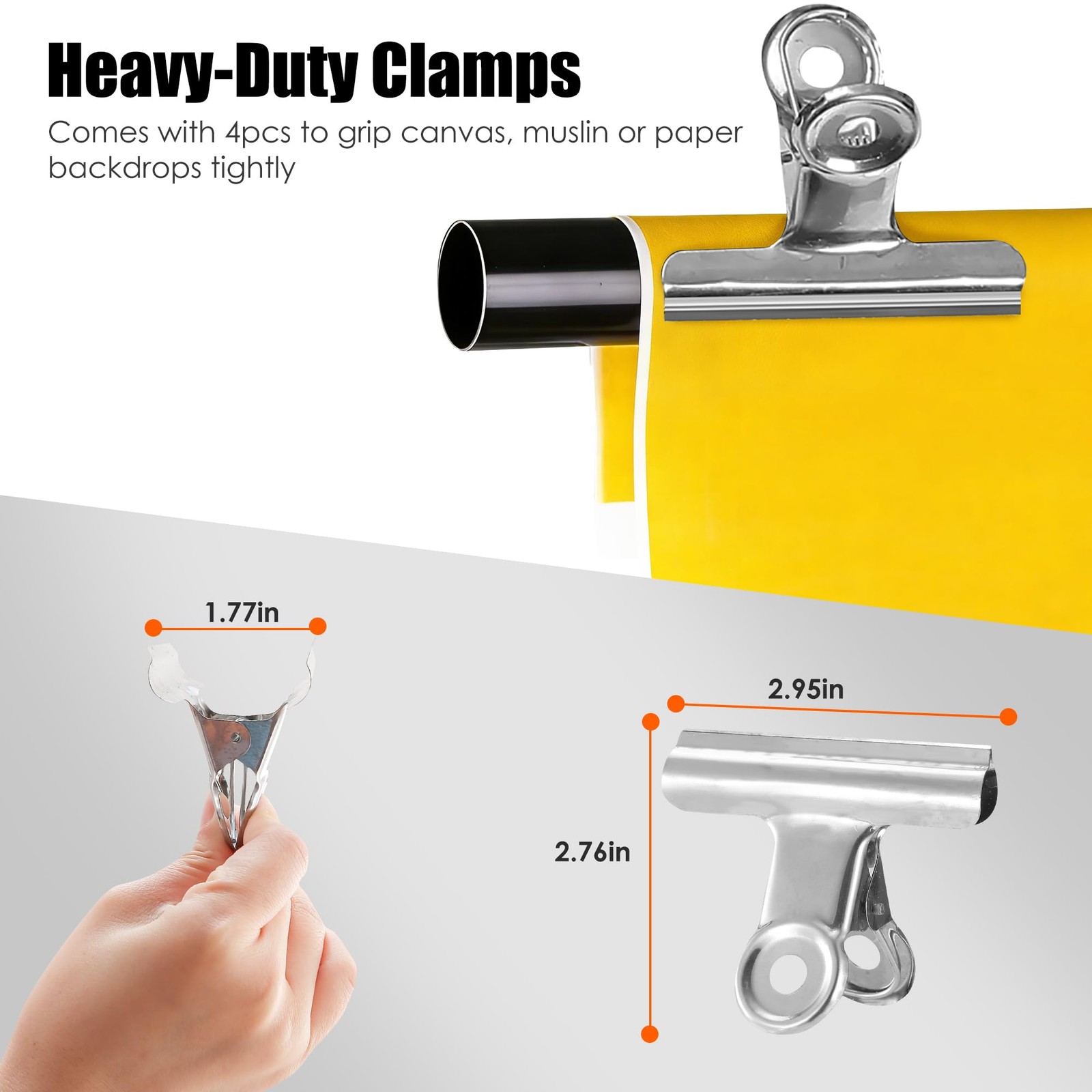 6.5x10ft Photo Backdrop Stand Kit Adjustable Heavy Duty Background Support