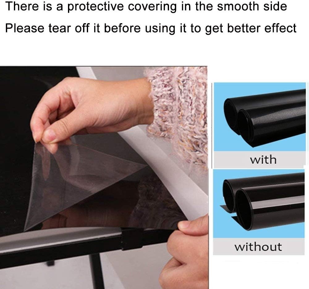 Versatile 15.7×26 Inch Matte & Smooth Black PVC Backdrop for Travel Photography