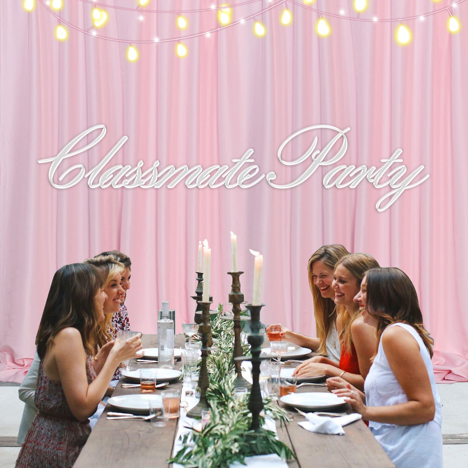 Pink Backdrop Curtain For Parties Rod Pocket Photography Drapes 5×7 FT 2PK