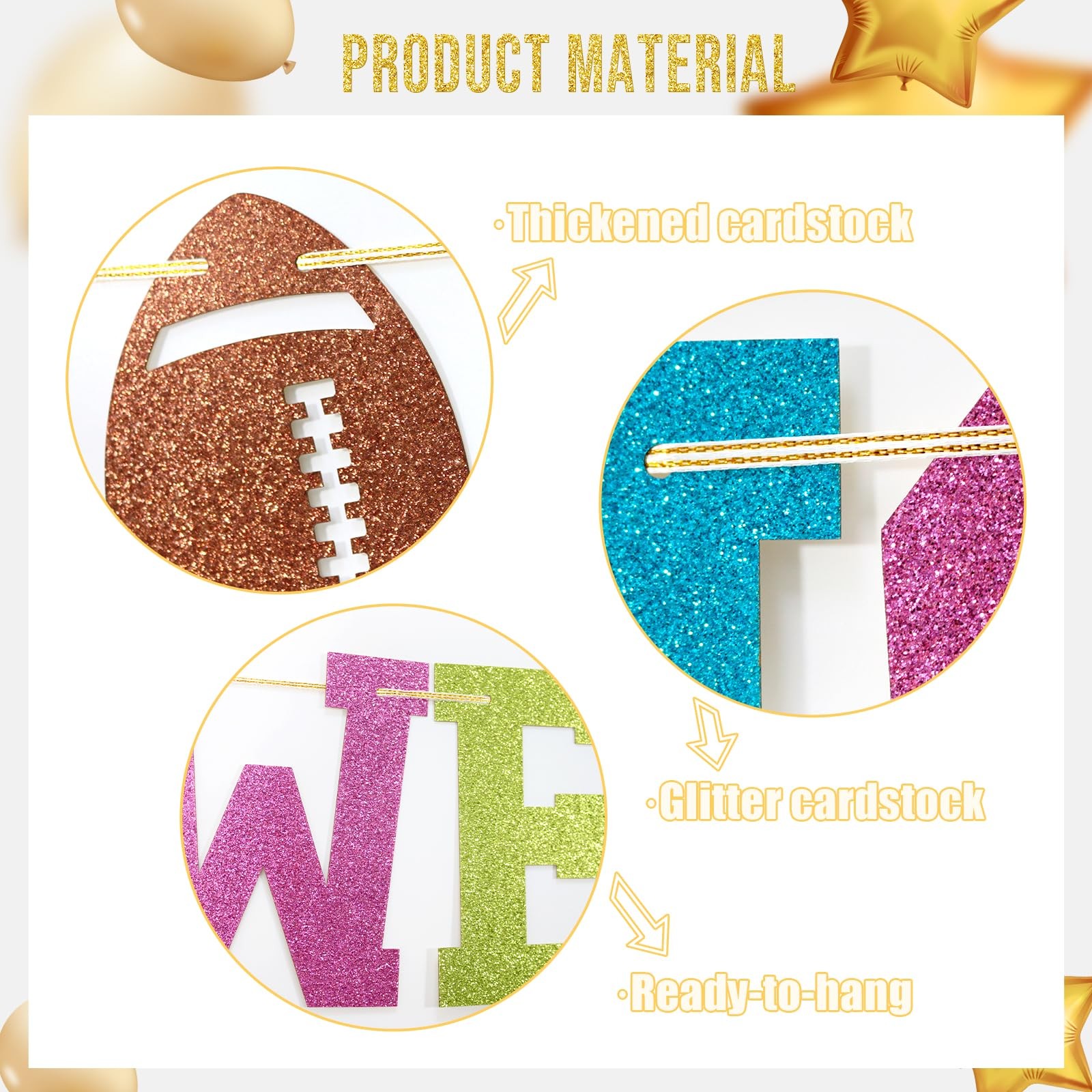 Football Classroom Banner – We Can Tackle Anything Football Decorations – Spo…
