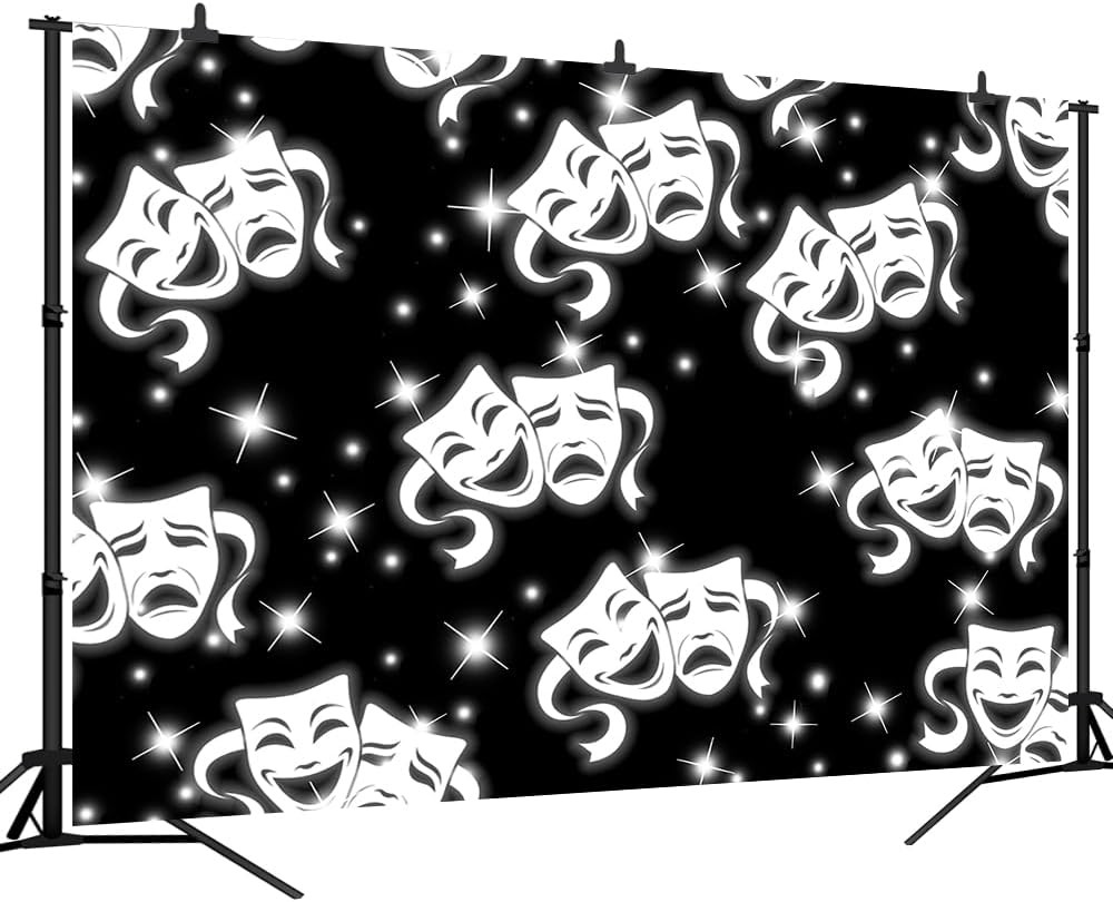 7x5FT Black Backdrop Early 2000s Old School Emotion Glamour Shots Backdrops 90s