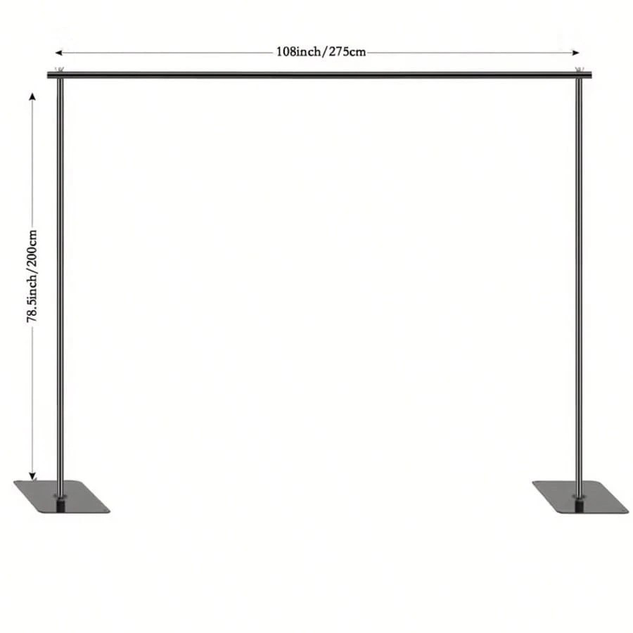 10×6.5ft Photo Backdrop Stand, Adjustable Projector Screen Support