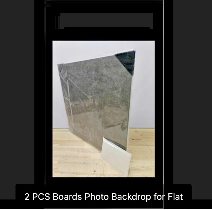 2 PC Photography Background 24×24 Inch, BEIYANG (Black Walnut+ Dark Gray+ White)