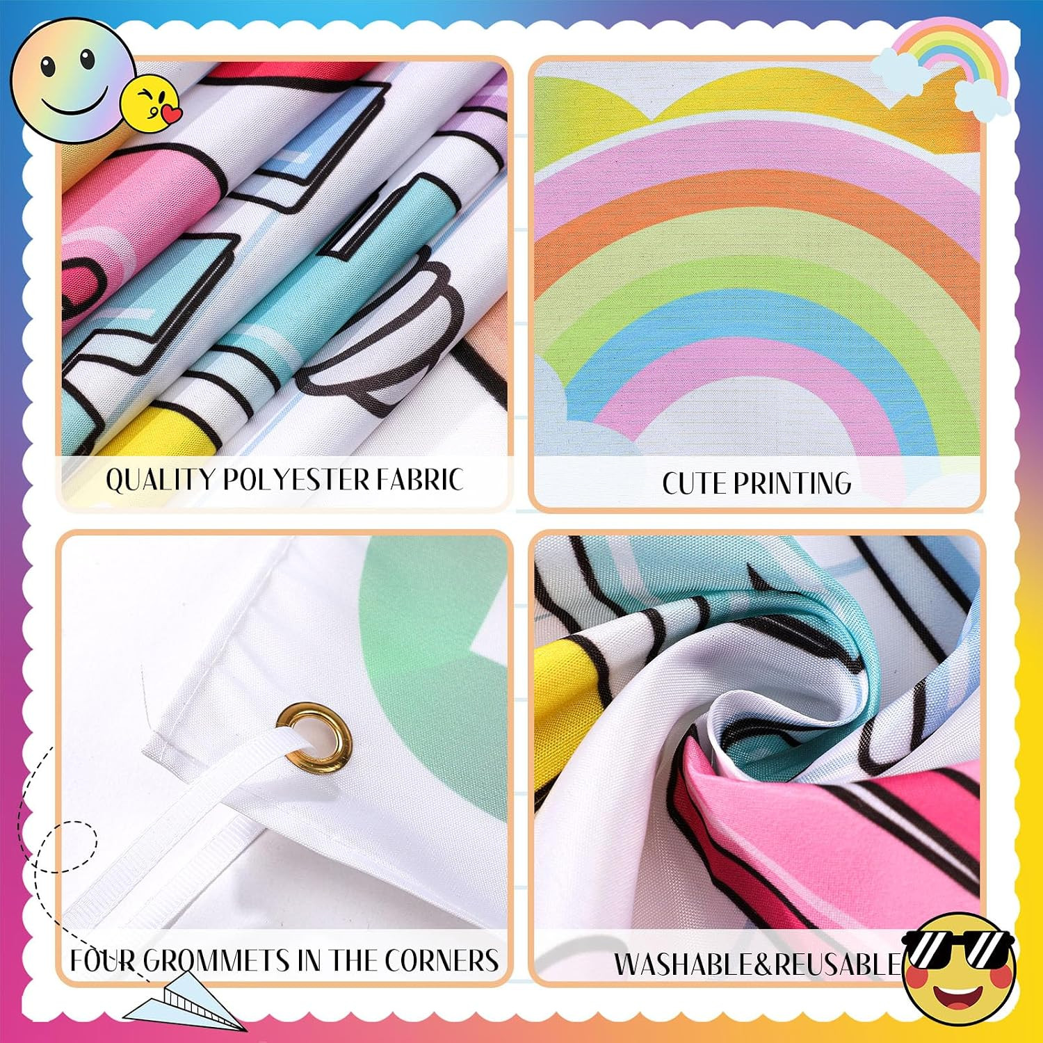 Classroom Welcome Door Cover Composition Notebook Back to School Banner Welcome