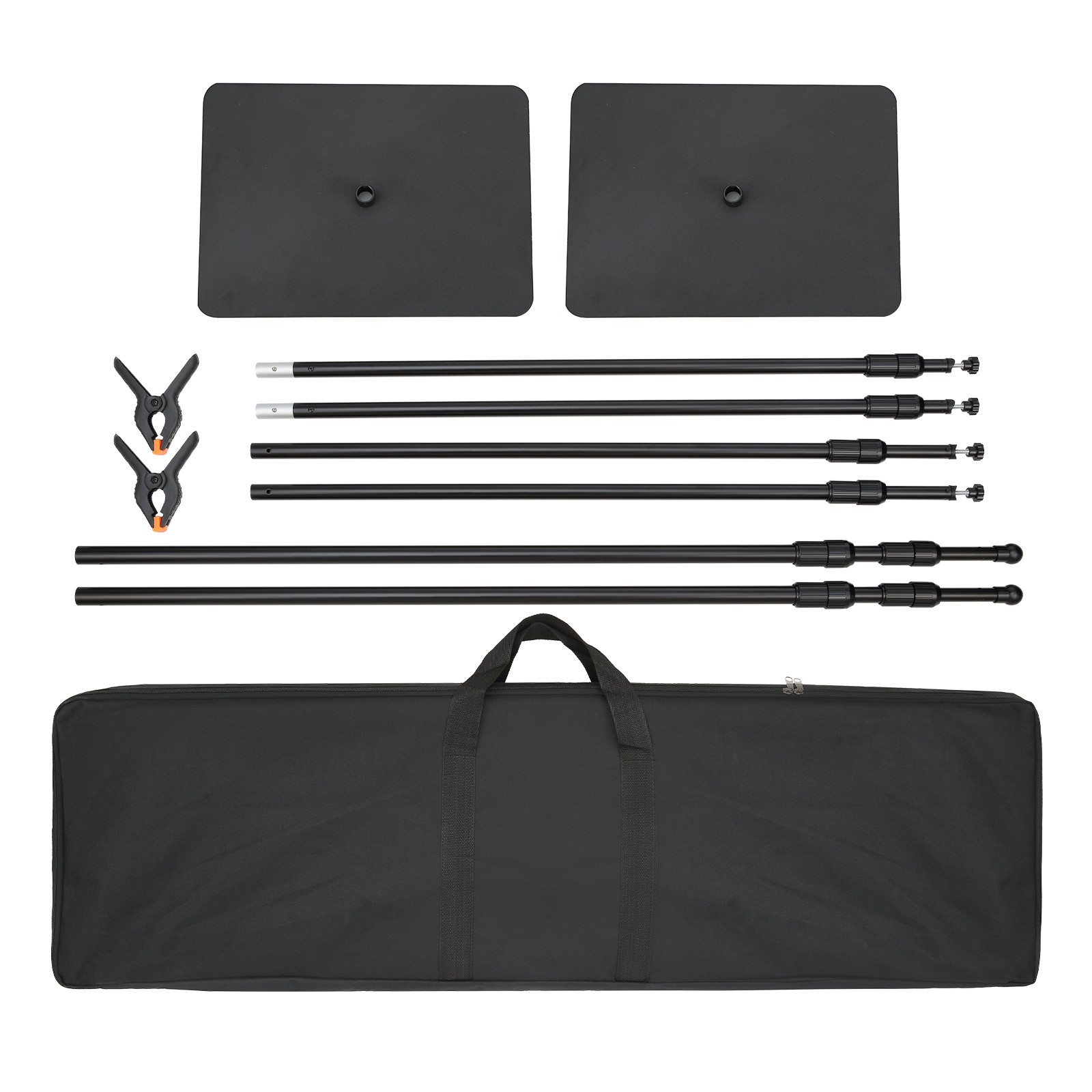Uimoso Pipe and Drape Kit Heavy Duty Backdrop Stand Carbon Steel Base 10×10 ft