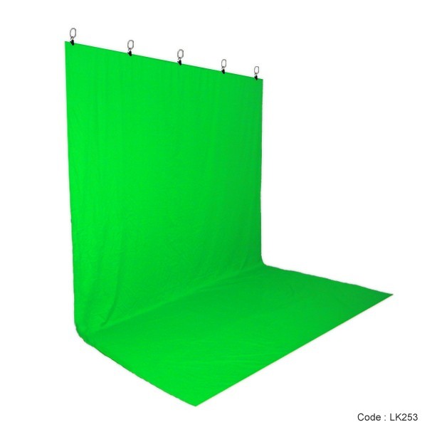 Chromakey Green Screen Muslin Backdrop for Studio Lighting Kit