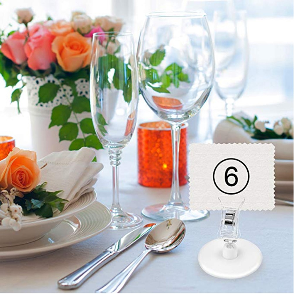 9 Pcs Market Stall Accessories Sign Holder Clip Tabletop Advertising