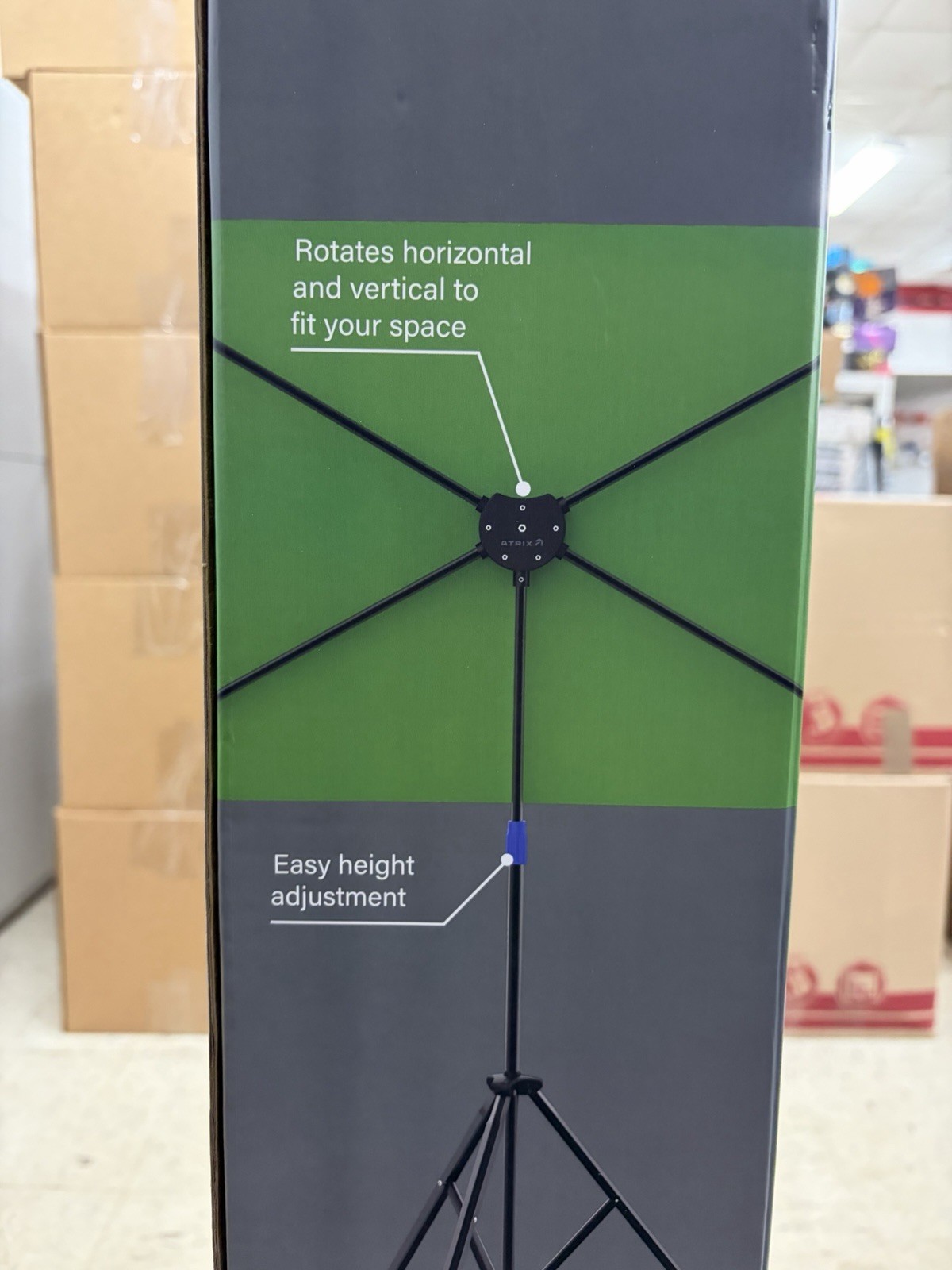 Atrix Portable Green Screen With Tripod Stand BRAND NEW 3.5 ft x 6 ft