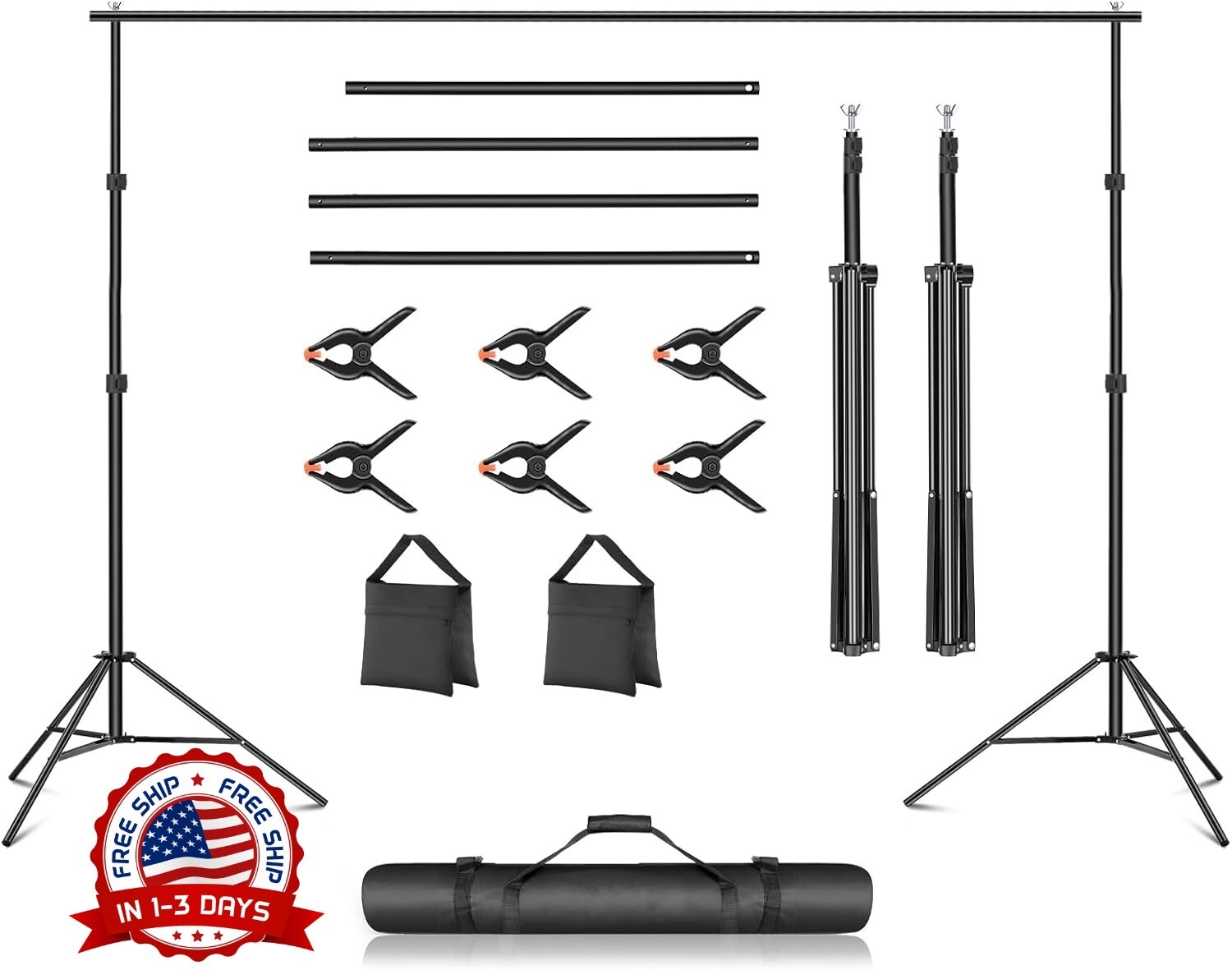 Sistema de soporte de fondo para productos de estudio fotográfico, fotografía.