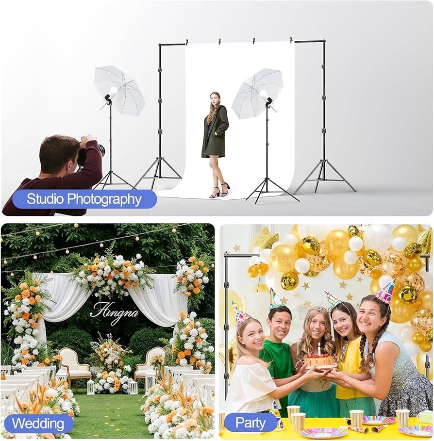 EMART 10×8.5ft Backdrop Stand for Photo Studio Adjustable Background