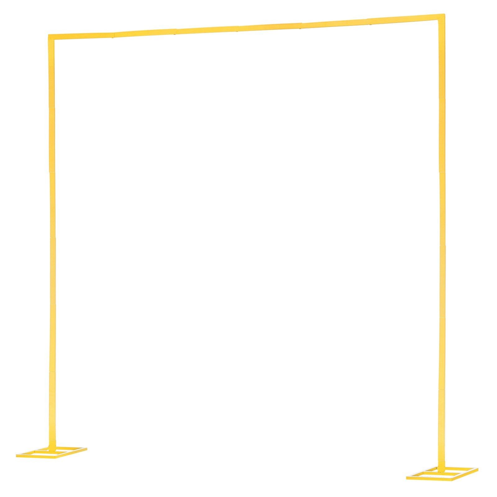 Strong 8x8ft Gold Metal Arch with Bend-Proof Frame for All Occasions
