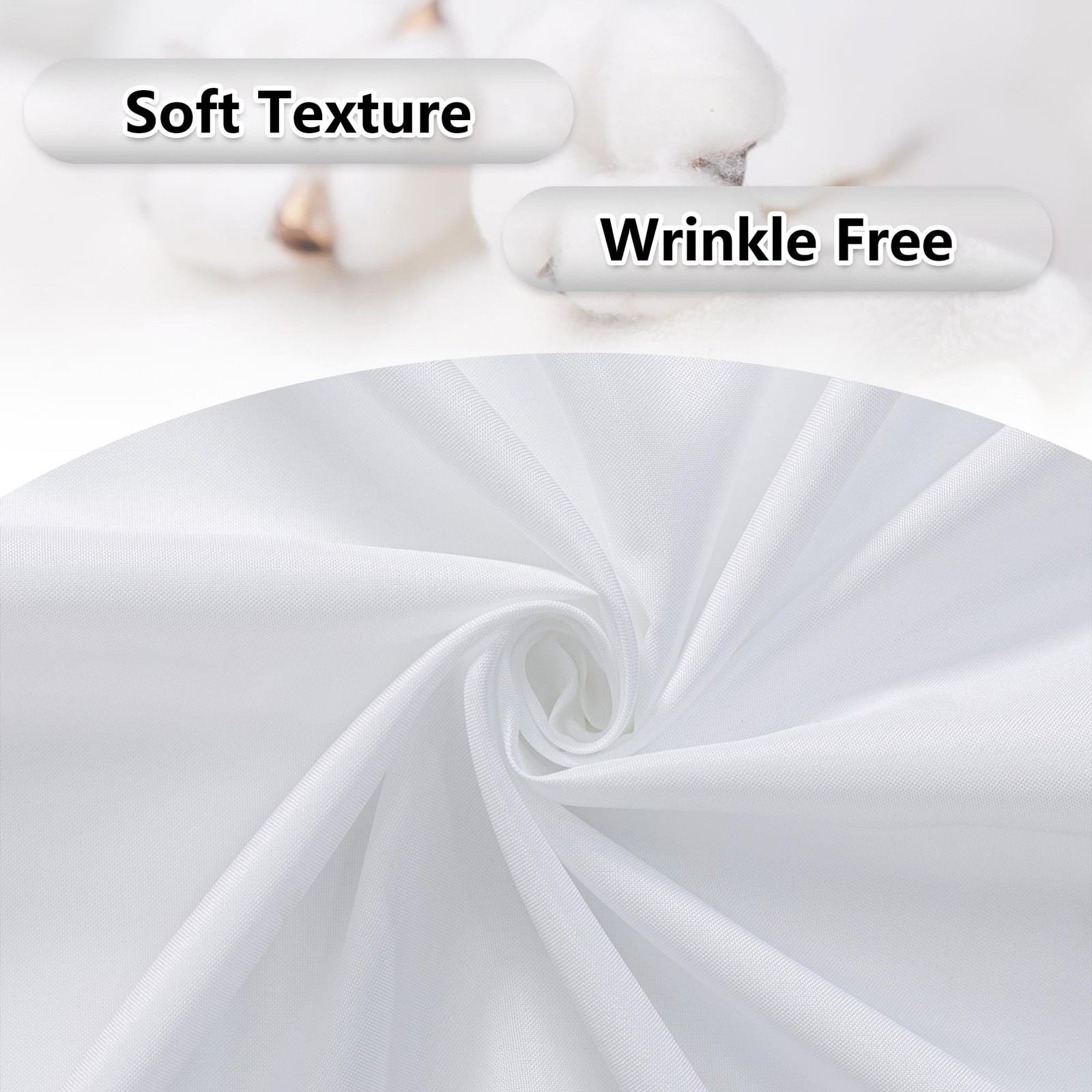 White Backdrop Curtain for Parties Wedding Photo Drapes 5×7 Feet 2 Panels