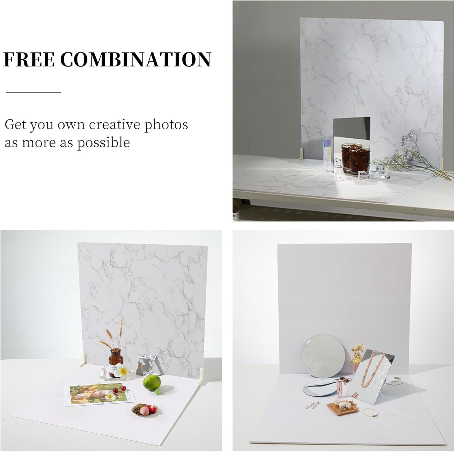Versatile Food Photography Backdrops – Set of 3