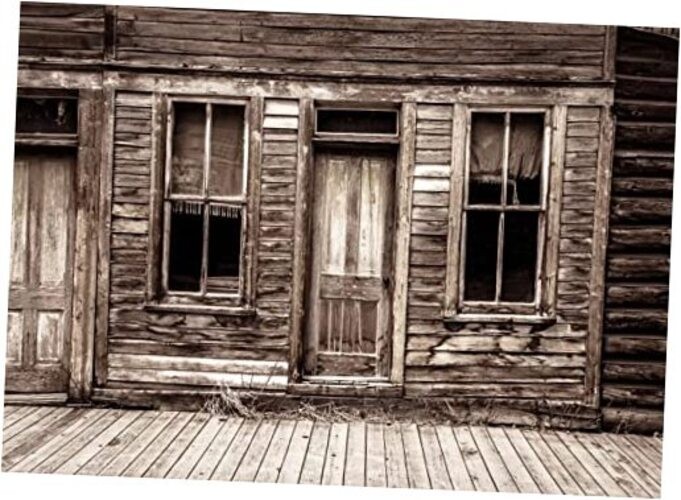 7x5ft Fabric Old Wooden House Cabin Photography Backdrop Rustic 7x5FT Old-06
