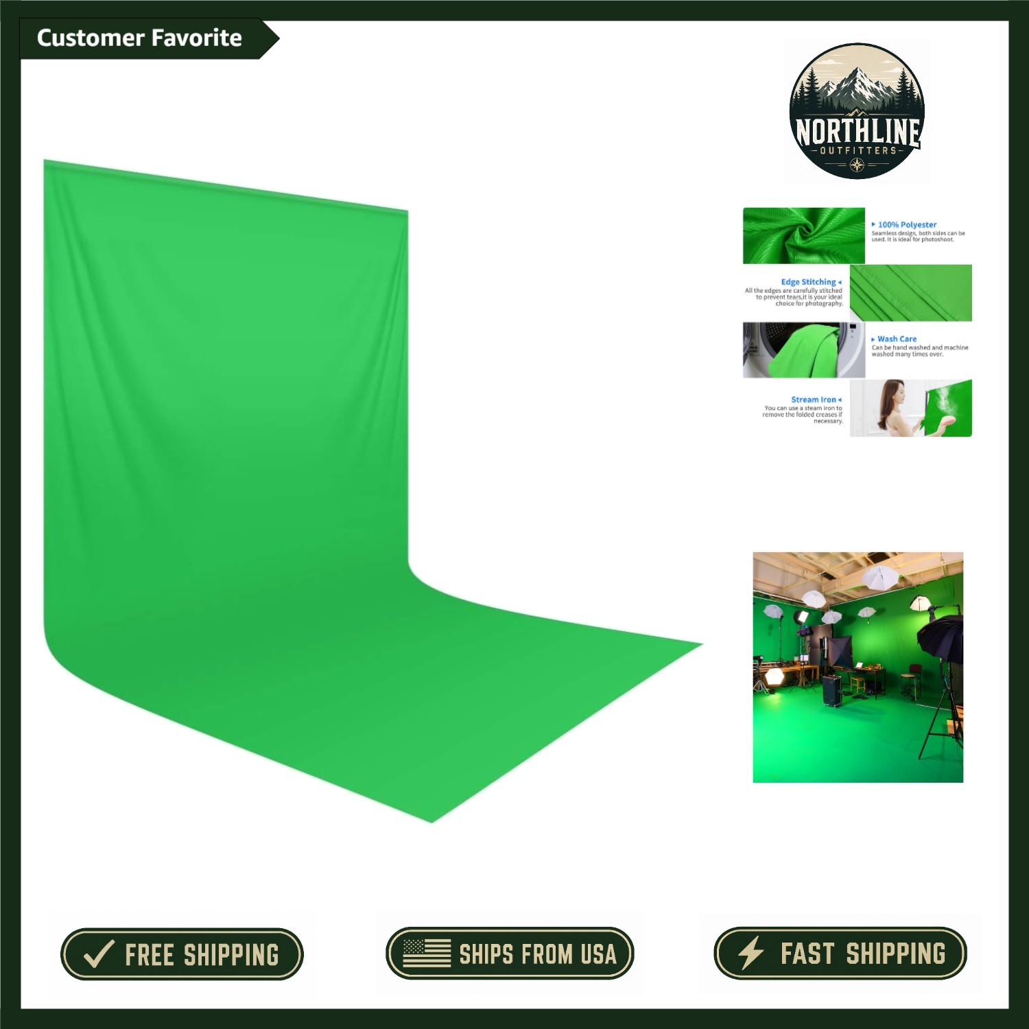 10×20 ft Green Screen Backdrop – Perfect for Photography & Streaming