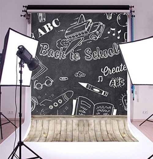 3x5ft Back to School Vinyl Backdrop – Lightweight, Durable & Water-Resistant