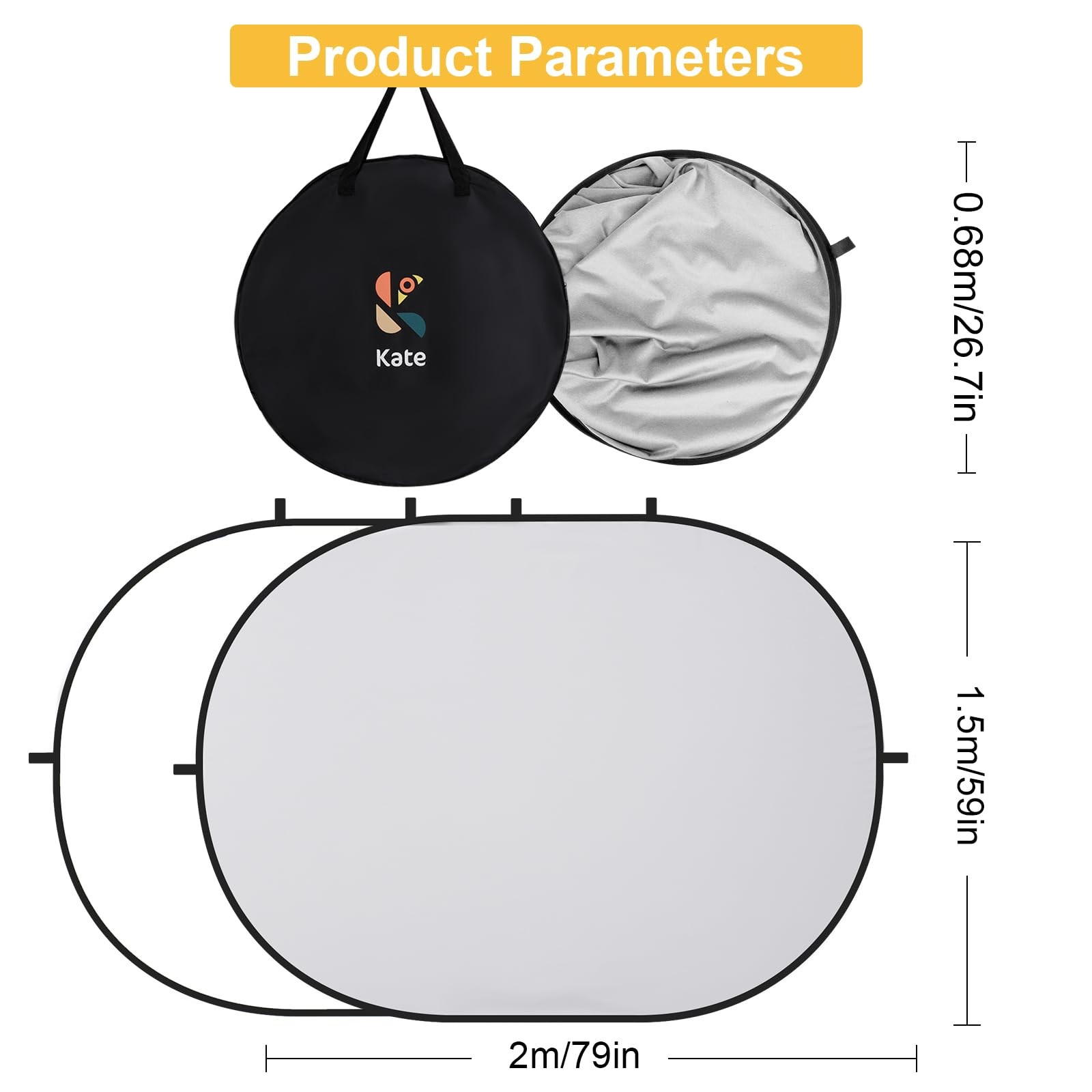 Collapsible Pop-Up Backdrop for Self-Tape Auditions, Professional Headshots, …