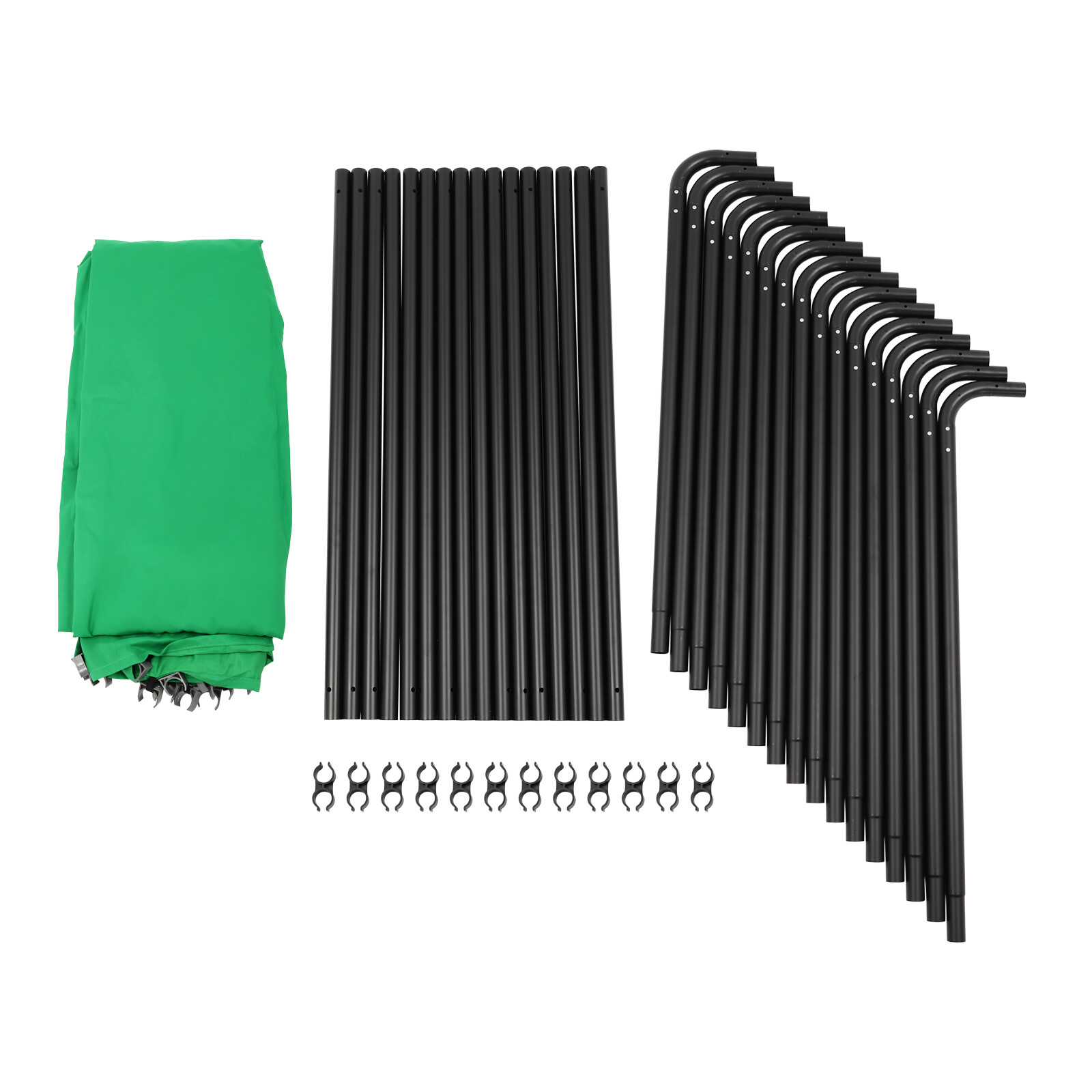 Photography Backdrop Stand Kit with Green Cloth For Photo Studio 12.73*7.55ft