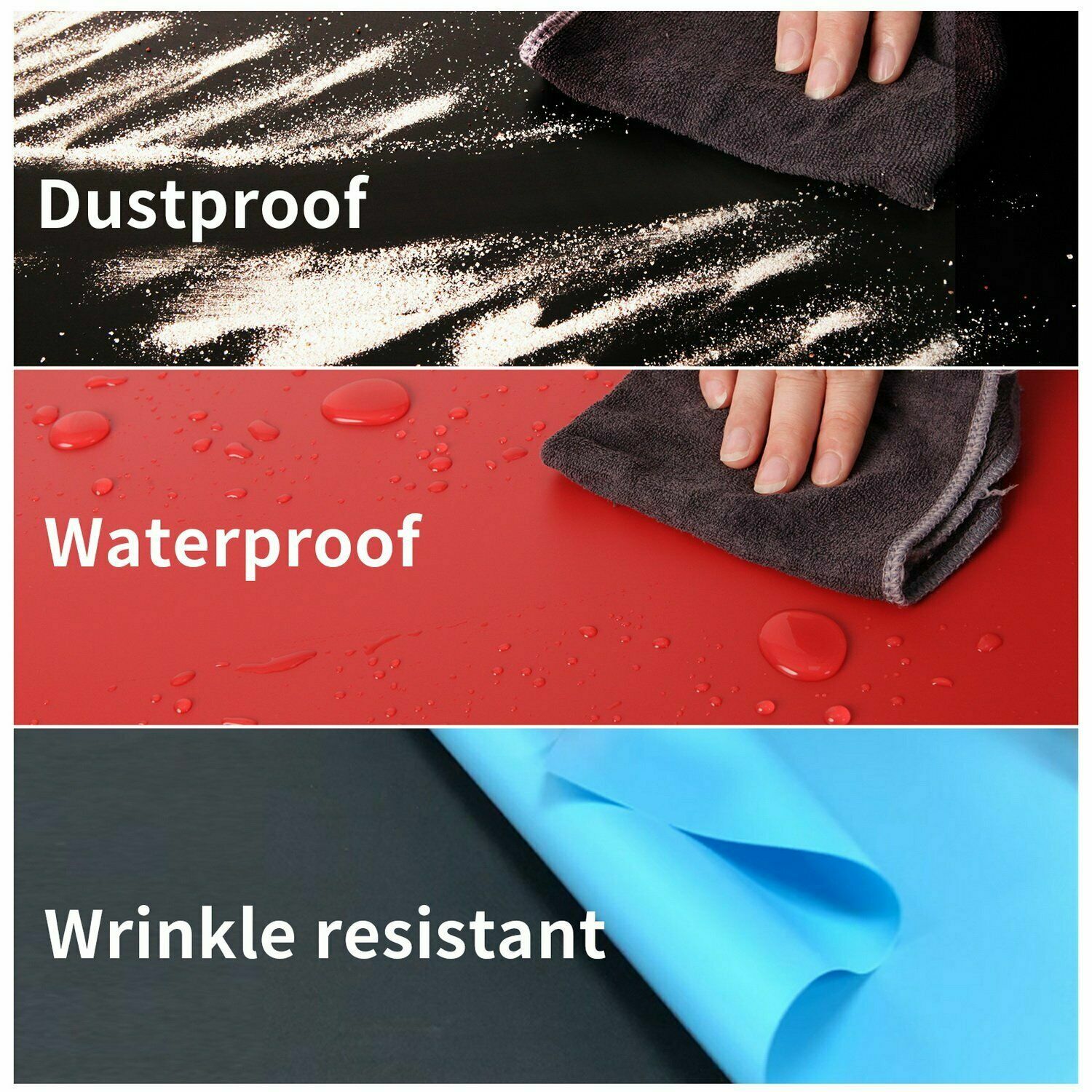 Selens 50x100cm Dual-sided PVC Background Matte Anti-wrinkle Backdrop for Photo