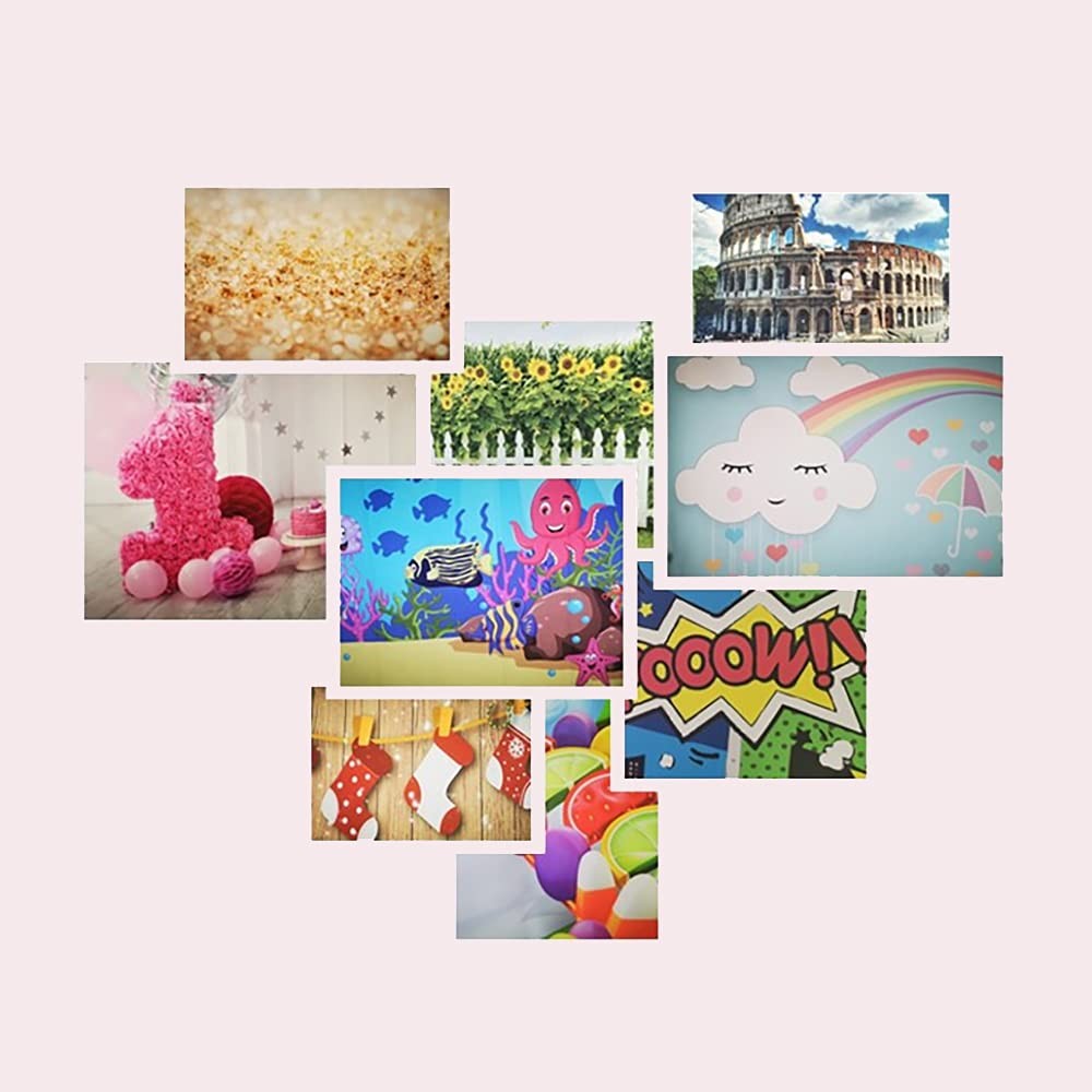 7x5ft Floral Wall Backdrop Pink Rose Flowers Wedding Ceremony Photo Art