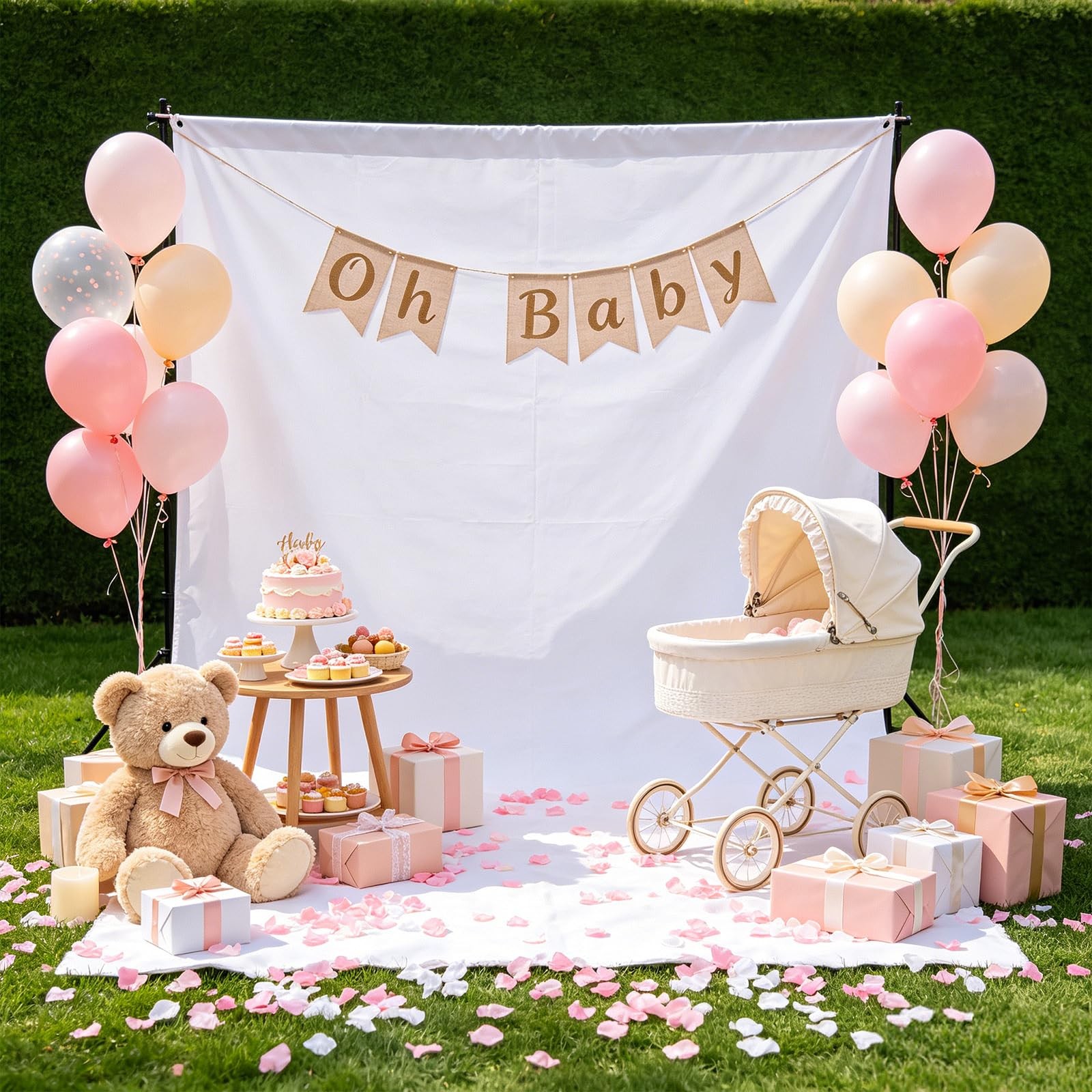 White Photography Backdrop Curtain 8×10 FT Studio Photo Background Screen