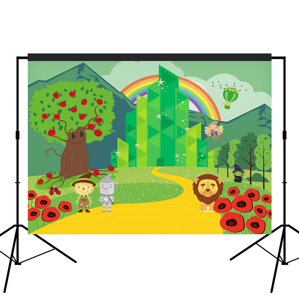 Emerald City Fairytale Storybook Backdrop Party Decoration Photography 7×5 feet