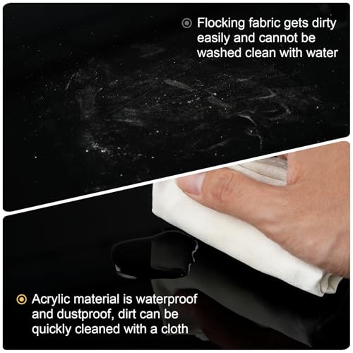 Double Sided Matte and Reflective Black Product Photography Backdrops