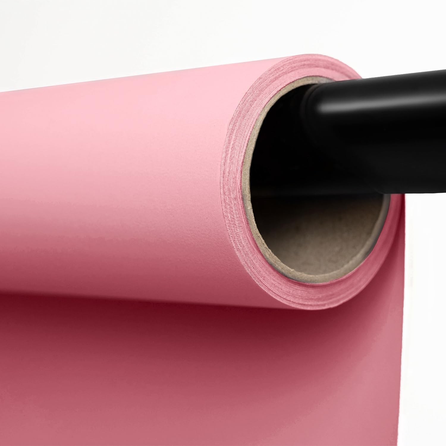 Seamless Paper Backdrop Photography Solid Pink Backdrop Paper 53”x16.4′ Baby