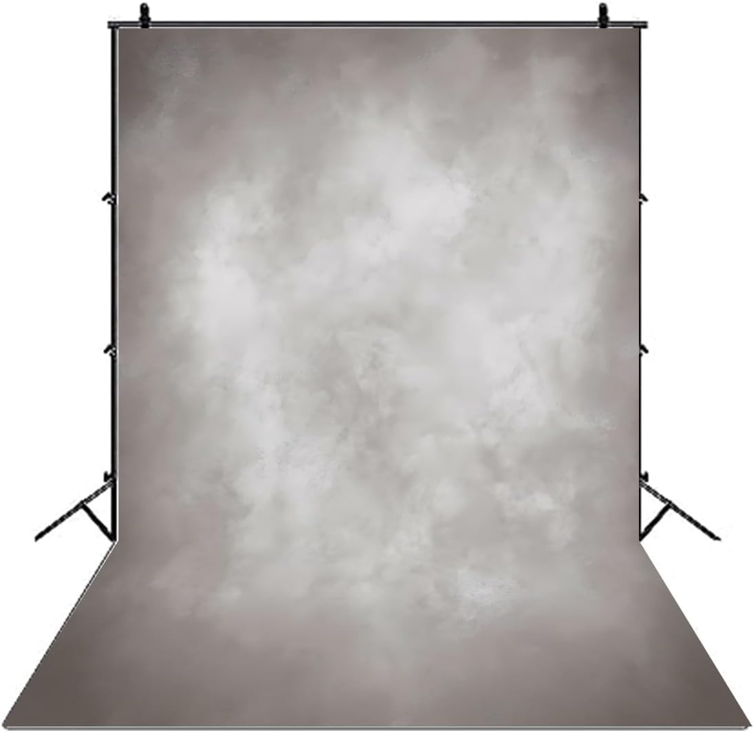 5x7ft Polyester Retro Abstract Grey Photography Backdrop Solid Color Background