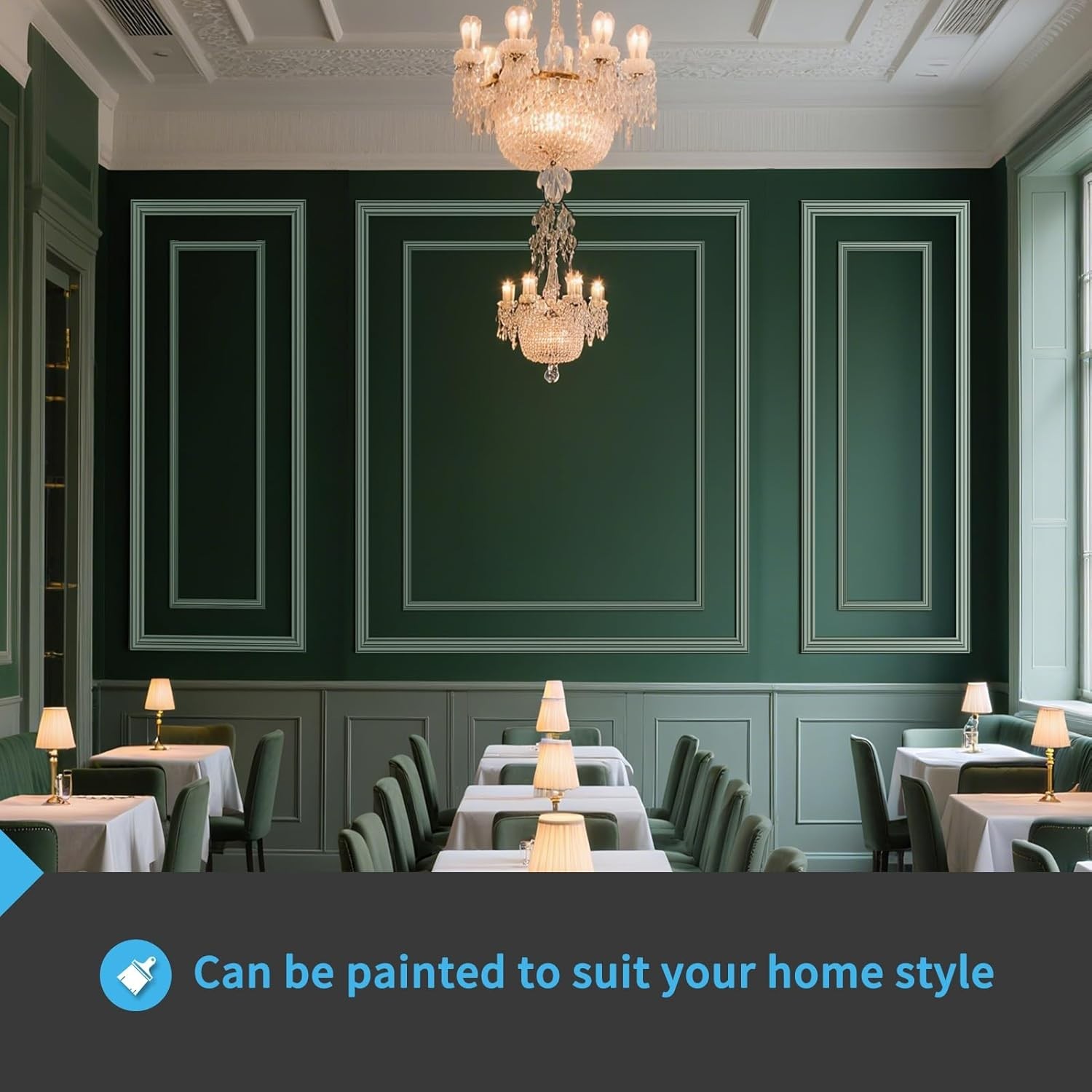 Art3d Premade Wall Moulding Kit, Pre-Cut Decorative Wainscoting Panel for Home