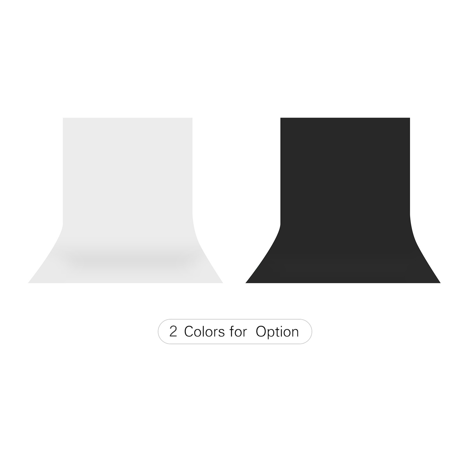 Plain Photography Backdrop Non-woven White 2×1.5m