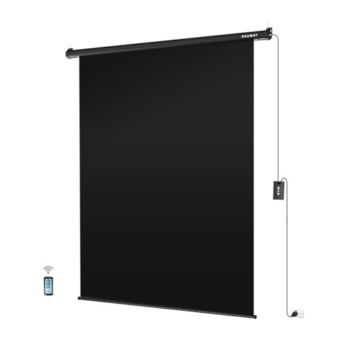 Motorized Pull Down Screen Backdrop – 59.8″ x Standard(59.8 x 86.6in) Black