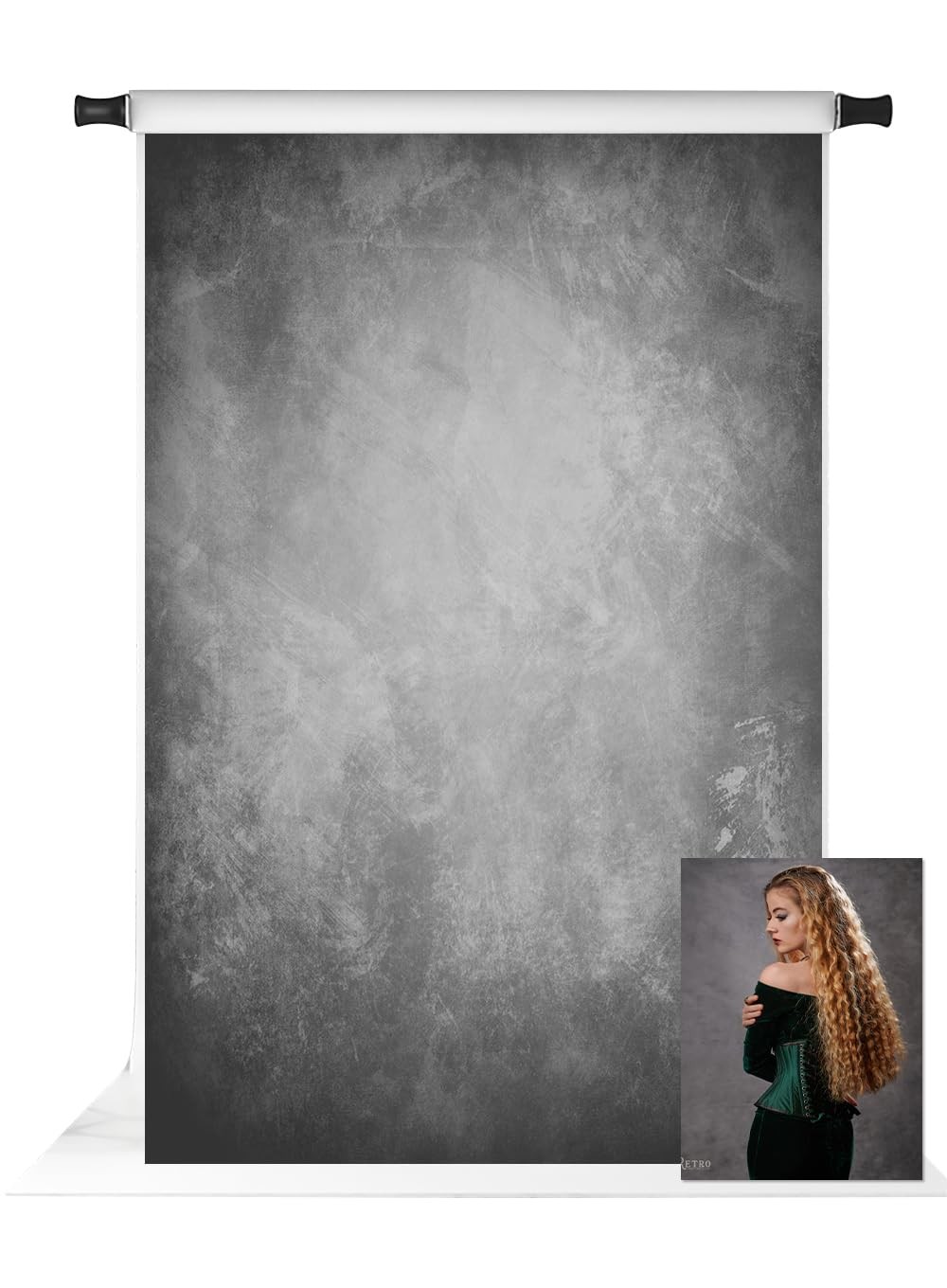 Kate Light Grey Microfiber Photo Backdrop, 10x20ft 10x20ft,