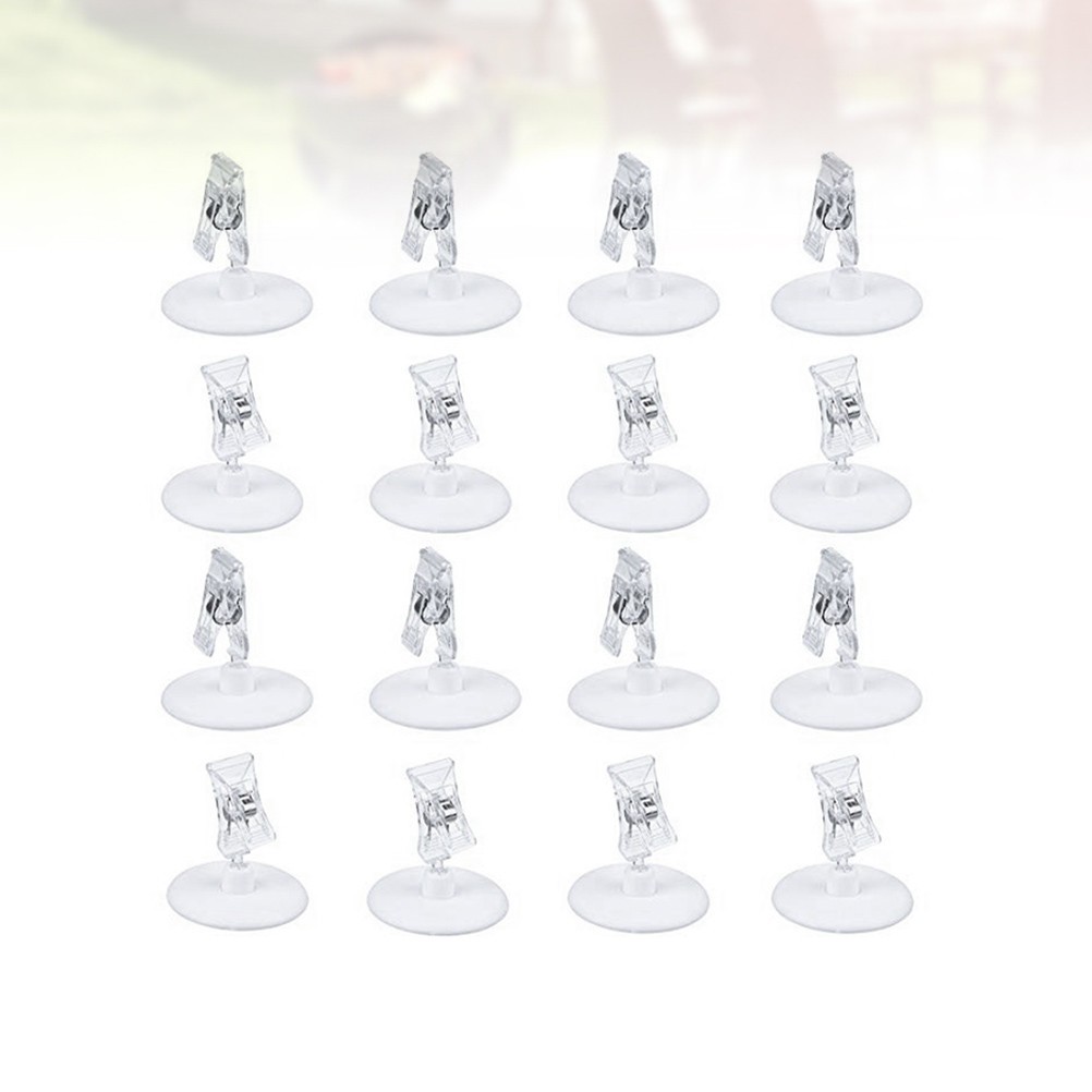 9 Pcs Market Stall Accessories Sign Holder Clip Tabletop Advertising