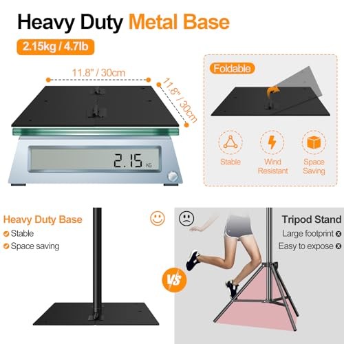 Backdrop Stand Heavy Duty Adjustable Photo Background Pipe and Drape 8.5x10ft