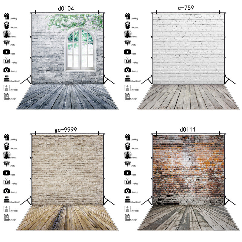 Vintage Large Brick wall Photography Background Retro Studio Backdrops Party