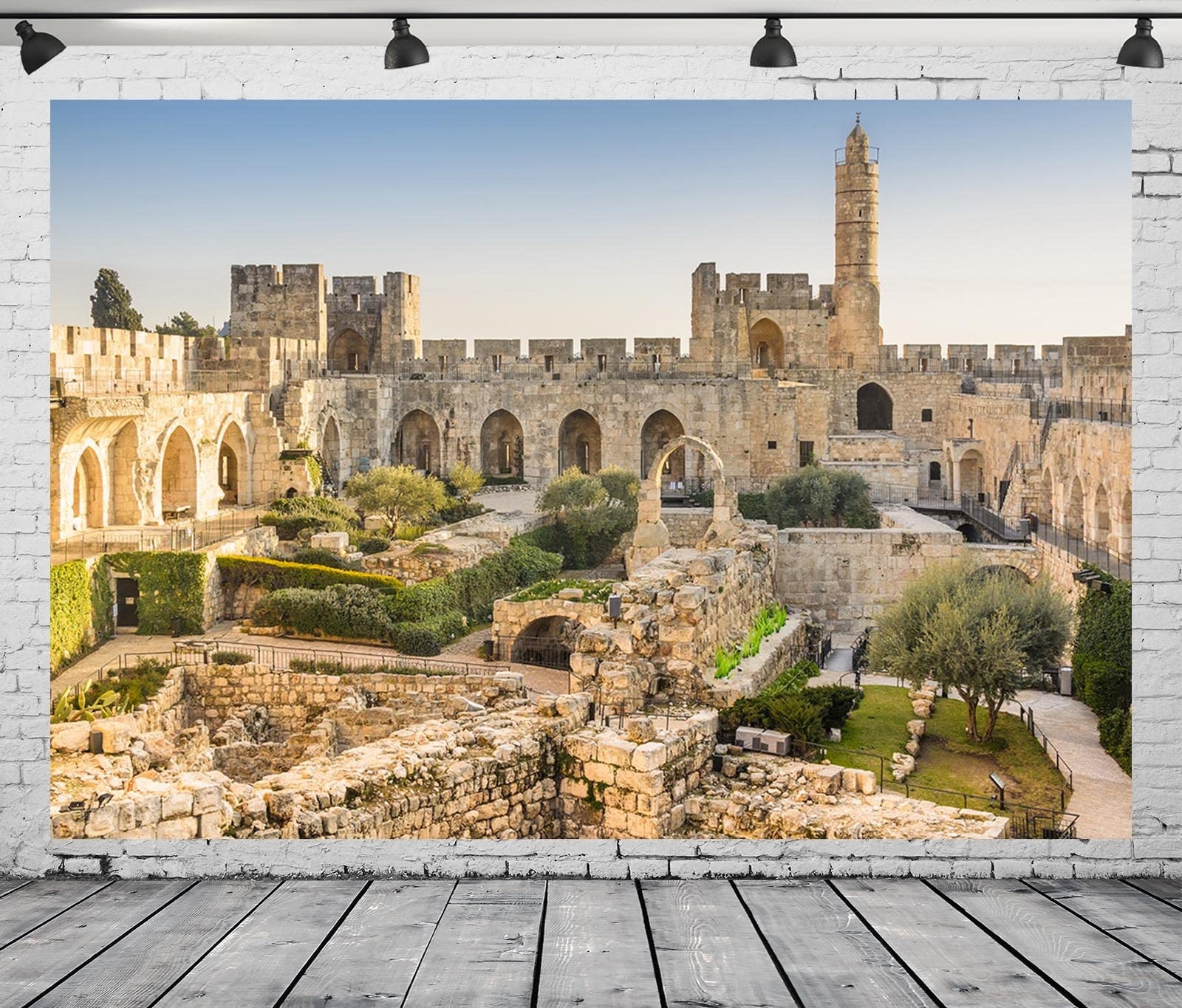 BELECO 7x5ft Fabric The Old City Jerusalem Backdrop Israel 7x5FT, A12907