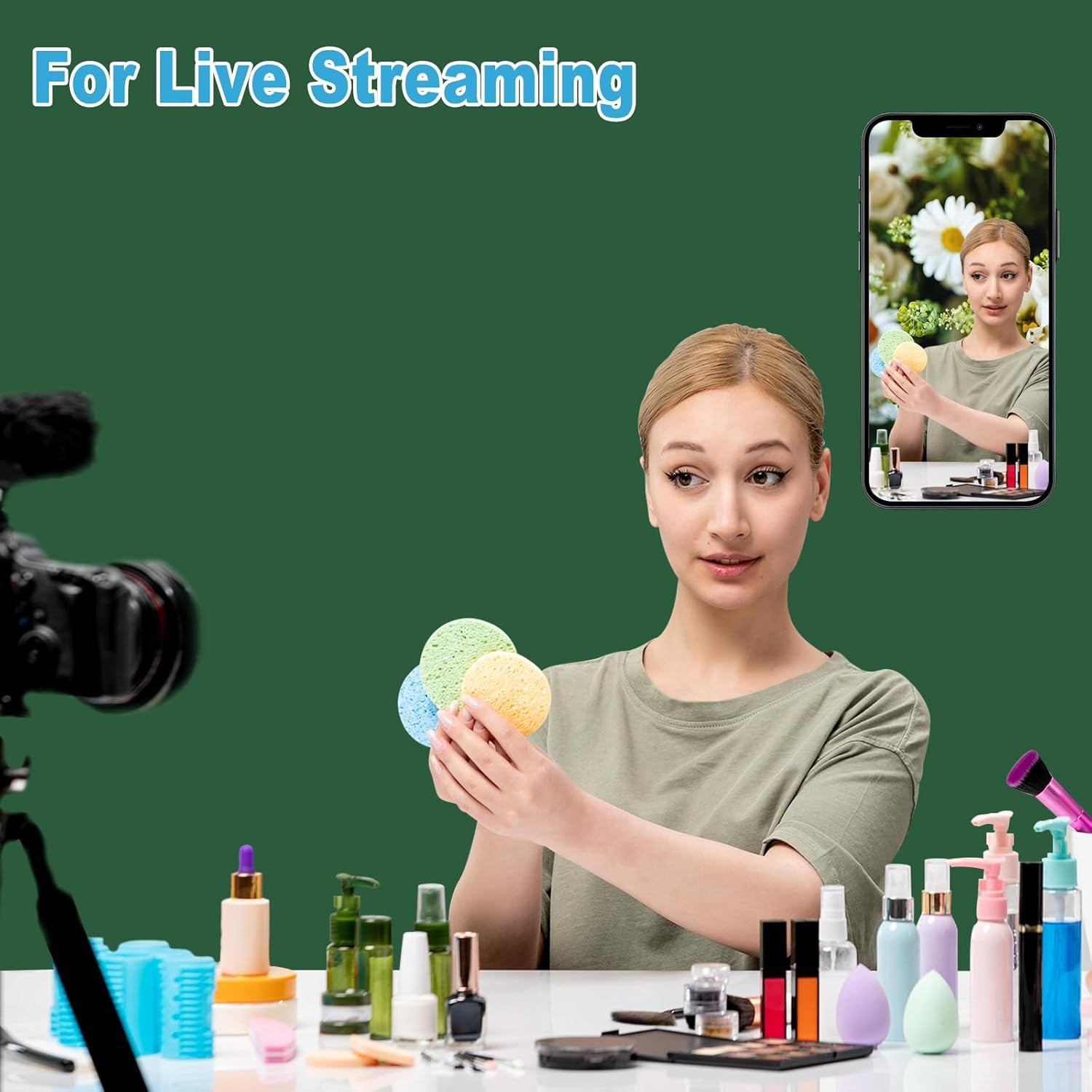 Dark Green Backdrop for Photoshoot, Professional Photo Backdrop Background Curta