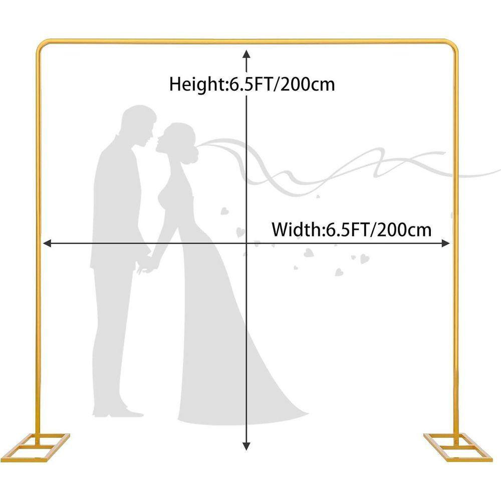 78.73 In. X 78.73 In. Square Arch Backdrop Stand Heavy Duty Metal Frame Balloon