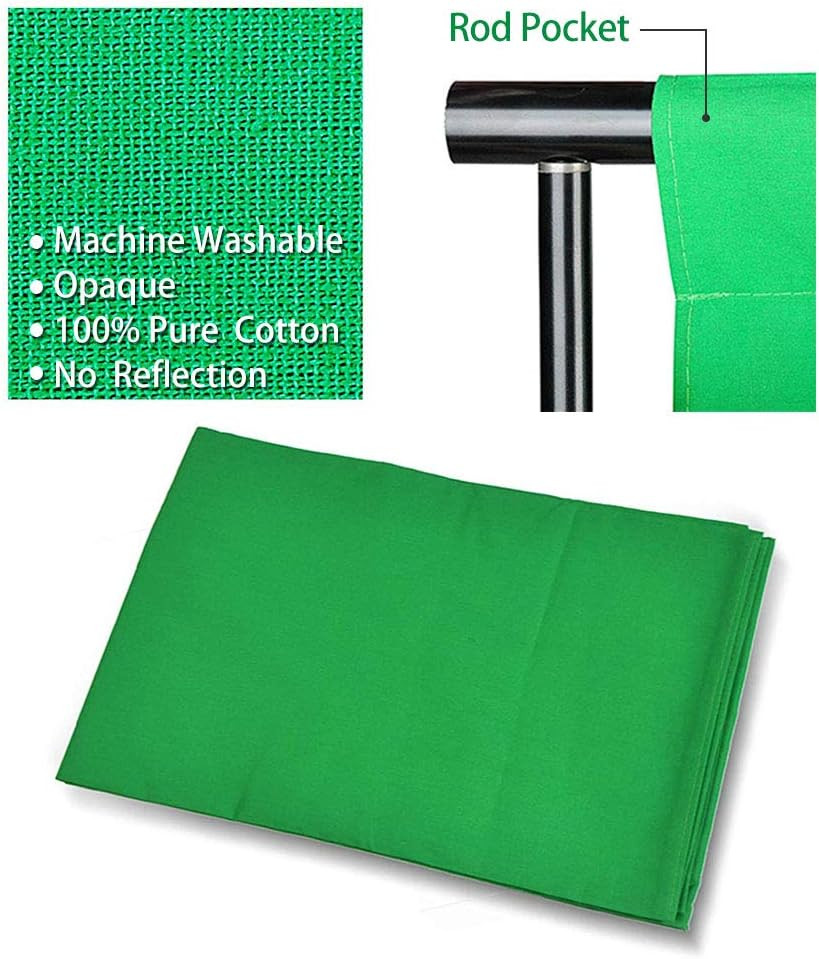 Photo Video Studio 10 X12Ft 100% Cotton Muslin Chromakey Green Screen Backdrop w
